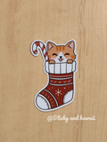 Le chat dans une chaussette